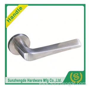 SZD STLH-004 High Quality German Rose Stainless Steel Lever Handles Door Handle On With Roses